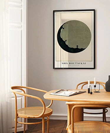 Çerçevesiz Poster Shin Bijutsukai Ay İllüstrasyonu