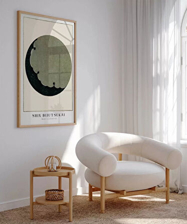 Çerçevesiz Poster Shin Bijutsukai Ay İllüstrasyonu