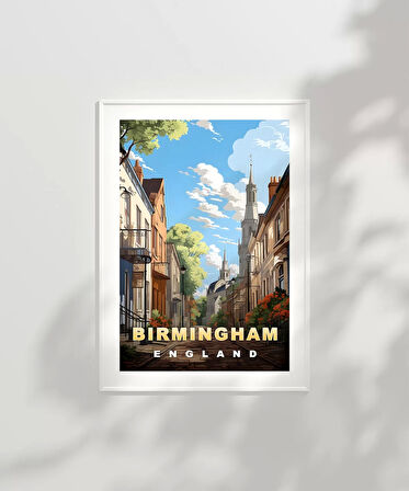 Çerçevesiz Poster Birmingham'ın Sakin Sokakları