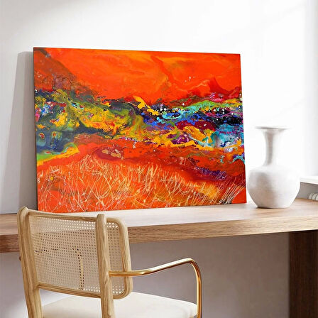 Lav Akışı Kanvas Tablo