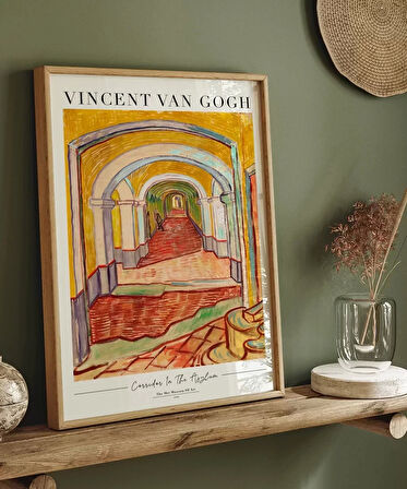 Çerçevesiz Poster Vincent Van Gogh Tımarhanedeki Koridor