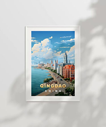 Çerçevesiz Poster Qingdao Sahil Manzarası