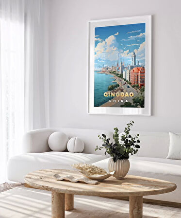 Çerçevesiz Poster Qingdao Sahil Manzarası