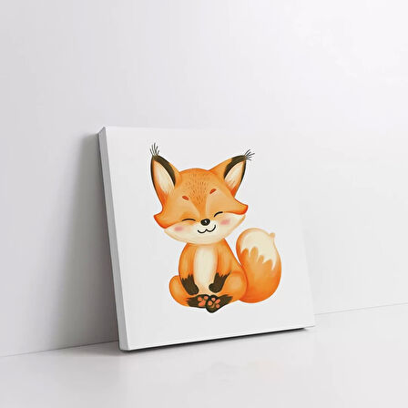 Meraklı Tilki Kanvas Tablo