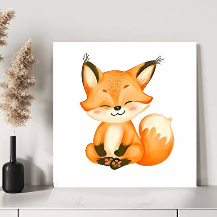 Meraklı Tilki Kanvas Tablo