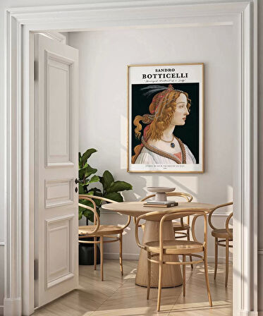 Çerçevesiz Poster Sandro Botticelli Genç Bir Kadının Portresi