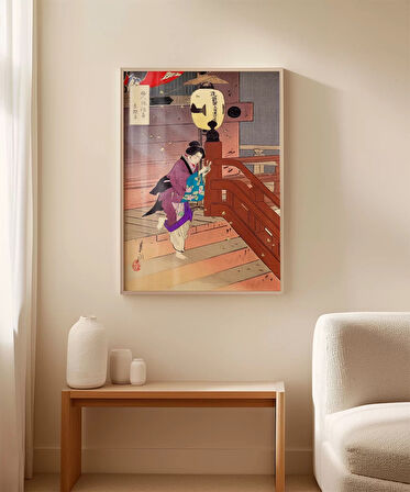 Çerçevesiz Poster Tapınakta Sessiz Dilek