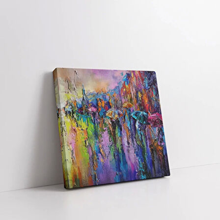 Renk Şelalesi Kanvas Tablo