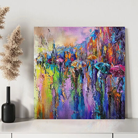 Renk Şelalesi Kanvas Tablo