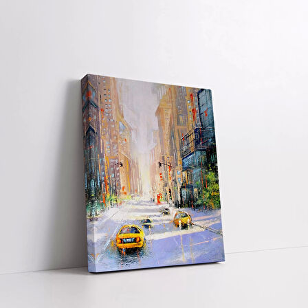 Şehir Yağmuru Kanvas Tablo