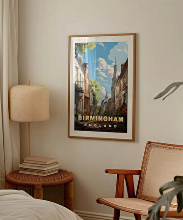 Çerçevesiz Poster Birmingham'ın Sakin Sokakları