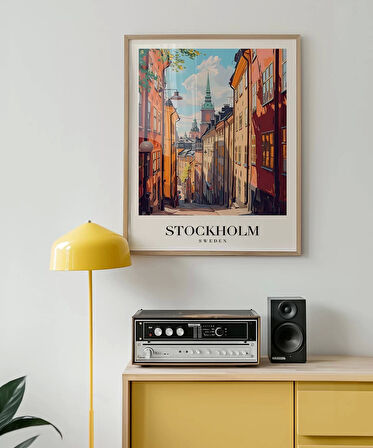 Çerçevesiz Poster Gamla Stan'ın Zarif Sokakları