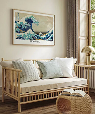 Çerçevesiz Poster Hokusai Kanagawa Açıklarında Büyük Dalga