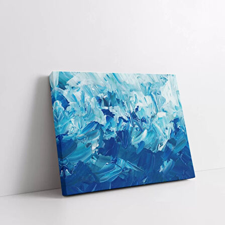 Mistik Mavi Kanvas Tablo