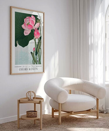 Çerçevesiz Poster Ohara Koson Çiçek Açan Lotus Çiçekleri