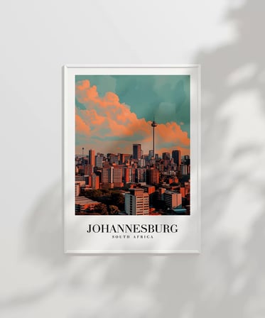 Çerçevesiz Poster Johannesburg Güney Afrika Seyahat