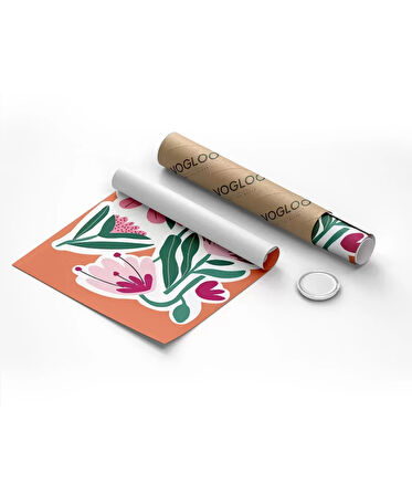 Çerçevesiz Poster Floral Enerji