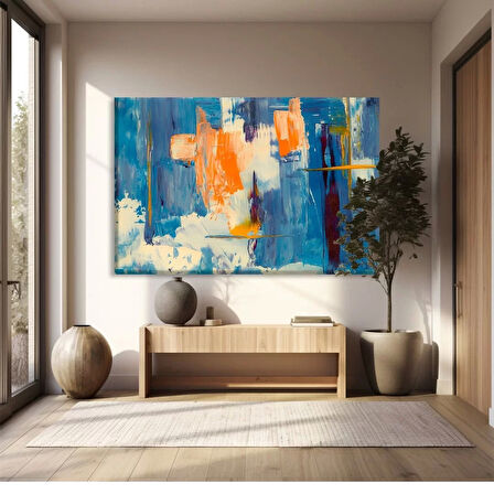 Mavi Derinlik Kanvas Tablo