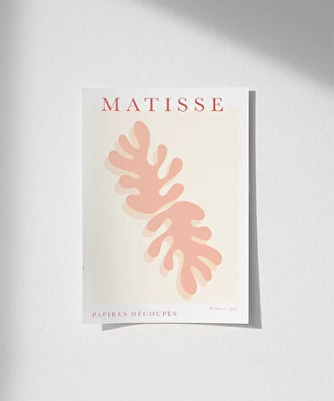 Çerçevesiz Poster Matisse Pembe Bitki