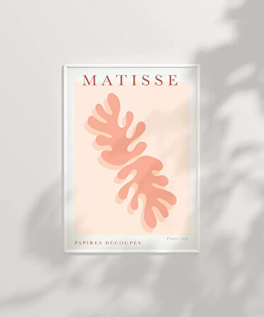 Çerçevesiz Poster Matisse Pembe Bitki