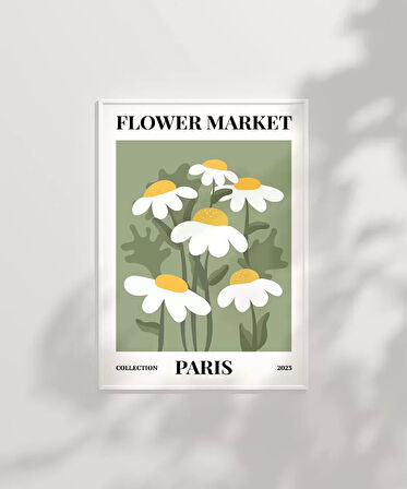 Çerçevesiz Poster Paris'in Neşeli Papatyaları