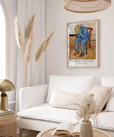Çerçevesiz Poster Vincent Van Gogh Üzgün Yaşlı Adam