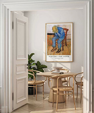 Çerçevesiz Poster Vincent Van Gogh Üzgün Yaşlı Adam