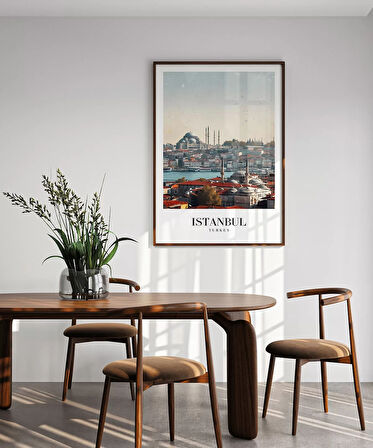 Çerçevesiz Poster Timeless Istanbul Skyline