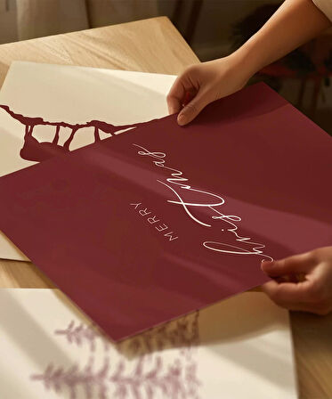 Çerçevesiz Poster Yeni Yıl Ruhu 3'lü