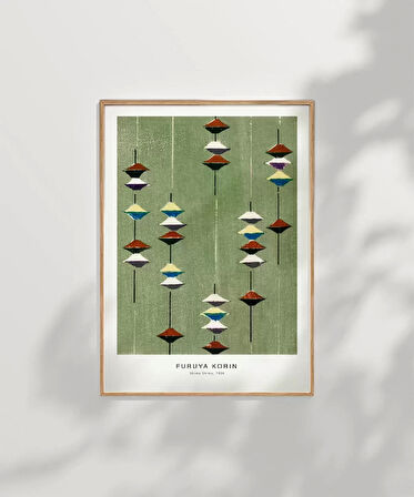Çerçevesiz Poster Fruya Korin-Vintage Japon Deseni Baskı No 1
