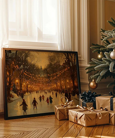 Çerçevesiz Poster Kış Gecesi Festivali