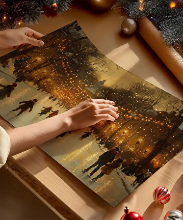 Çerçevesiz Poster Kış Gecesi Festivali