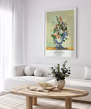 Çerçevesiz Poster Paul Cézanne Rokoko Vazoda Çiçekler 2