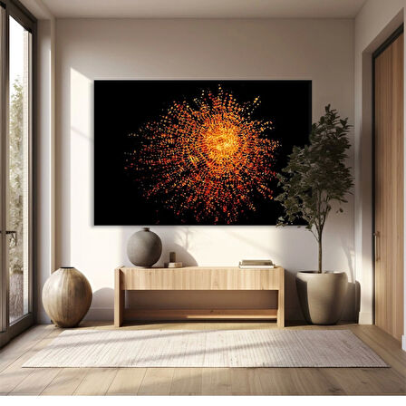 Gece Ateşi Kanvas Tablo