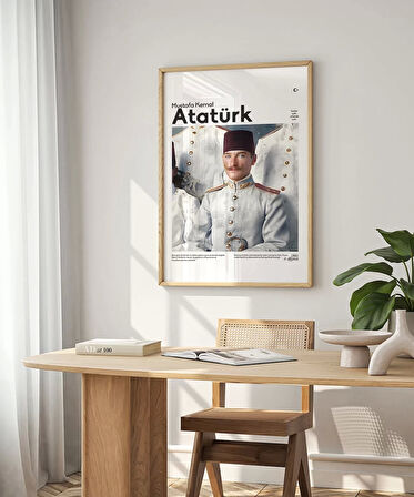 Çerçevesiz Poster Genç Subay Mustafa Kemal