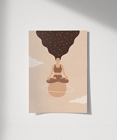 Çerçevesiz Poster Kozmik Denge