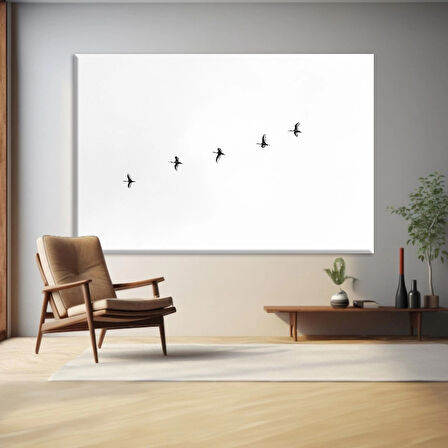 Uçan Kuşlar Kanvas Tablo