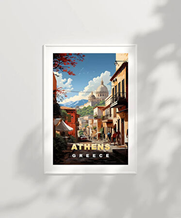 Çerçevesiz Poster Tarih ve Modern Yaşam