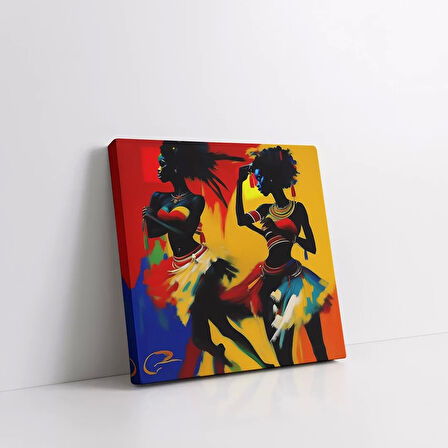 Etnik Dansçılar Kanvas Tablo