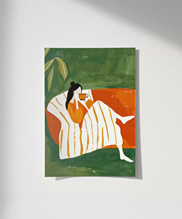 Çerçevesiz Poster Düşüncelere Dalmak