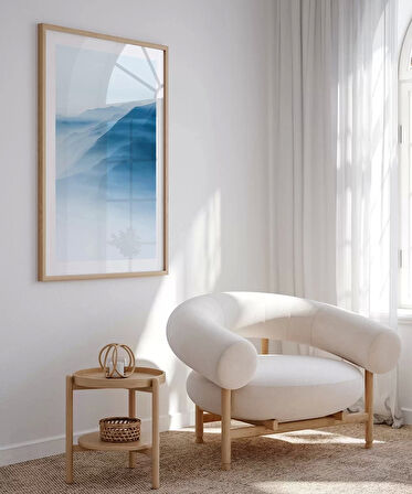 Çerçevesiz Poster Mavi Dağların Sakinliği