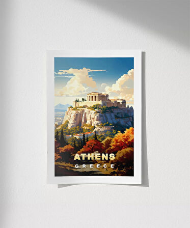 Çerçevesiz Poster Atina’nın İkonu