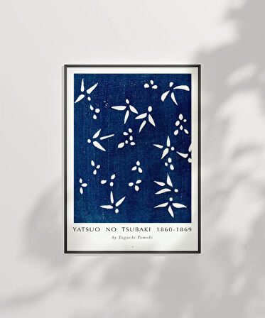 Çerçevesiz Poster Yatsuo No Tsubaki Vintage Baskı No 1