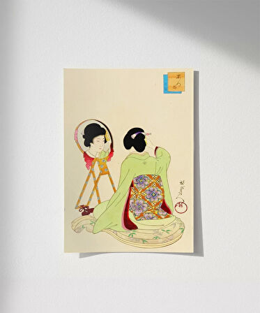 Çerçevesiz Poster Kimono ve Güzellik