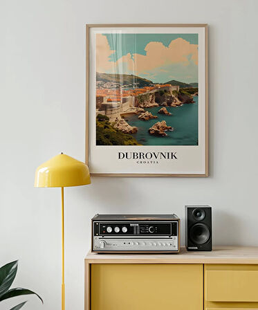 Çerçevesiz Poster Dubrovnik Eski Şehir