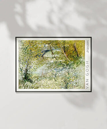 Çerçevesiz Poster Vincent Van Gogh Riverbank'da Bahar Vakti