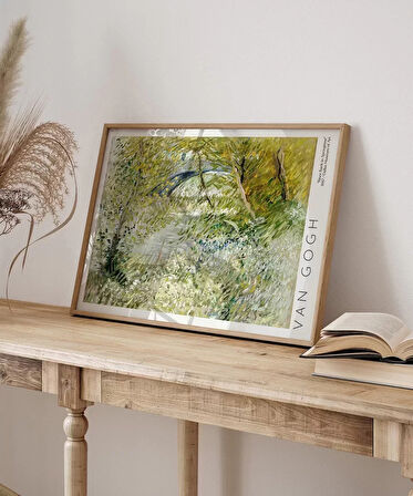 Çerçevesiz Poster Vincent Van Gogh Riverbank'da Bahar Vakti