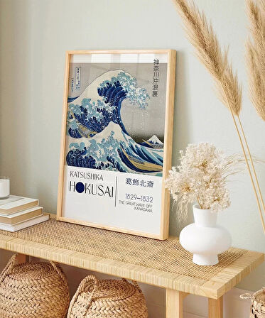 Çerçevesiz Poster Hokusai Kanagawa Açıklarında Büyük Dalga