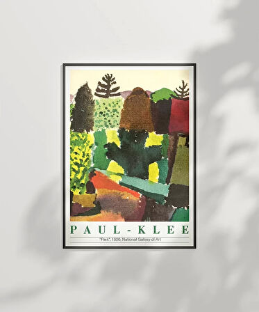Çerçevesiz Poster Paul Klee Park