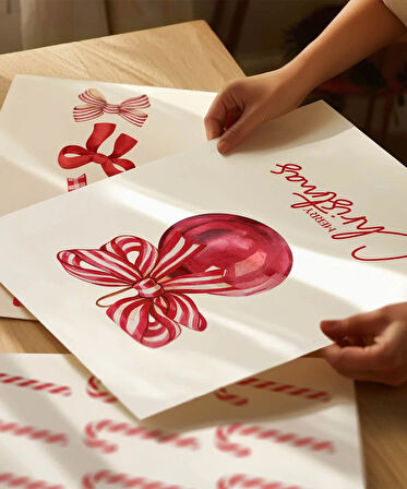 Çerçevesiz Poster Yılbaşı Kutlaması 3'lü